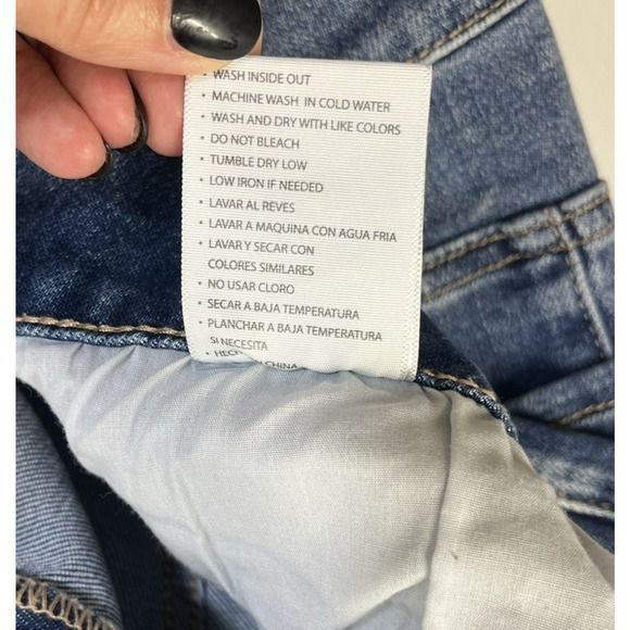 Kancan Flare High Rise Back Seam Jeans Plus Size 20 Medium Wash Raw Hem - Picture 13 of 13